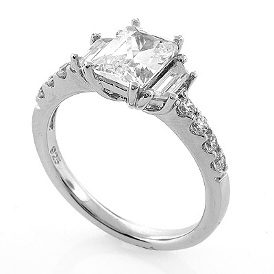 Engagement Rings Simulated Diamonds