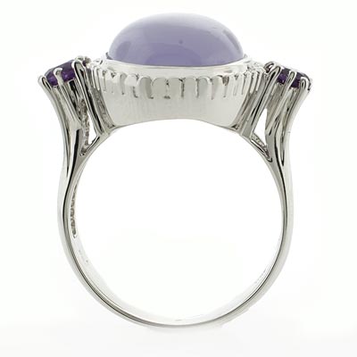 Silver Jade Ring on Silver Jewelry Rings Genuine Pink Jade And Amethyst Silver Ring