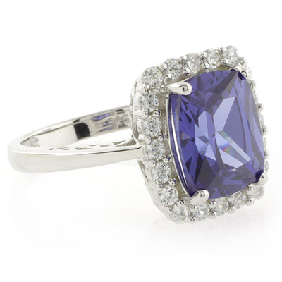 Silver Jewelry  Rings  High Quality Tanzanite Sterling Silver Ring