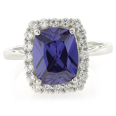 Silver Jewelry  Rings  High Quality Tanzanite Sterling Silver Ring