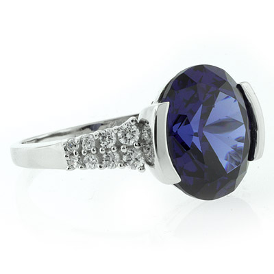 Silver Jewelry  Rings  Tanzanite Sterling Silver Quality Ring