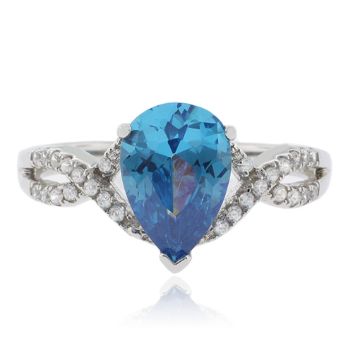 Silver Jewelry Rings Blue Topaz Sterling Silver Ring Silver Jewelry Rings Blue Topaz Sterling Silver Ring