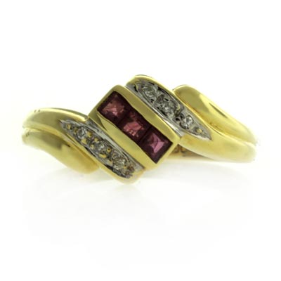 Ruby Gold Jewelry on Silver Jewelry Gold Jewelry Gold Rings 14k Yellow Gold Ruby Diamond