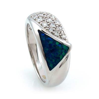 Australian Jewelry Designer on Australian Opal Sterling Silver Ring Jewelry