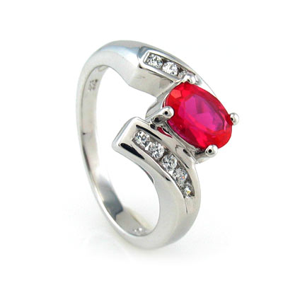 Silver Jewelry  Rings  Ruby Rings  Elegant Sterling Silver Ruby ...