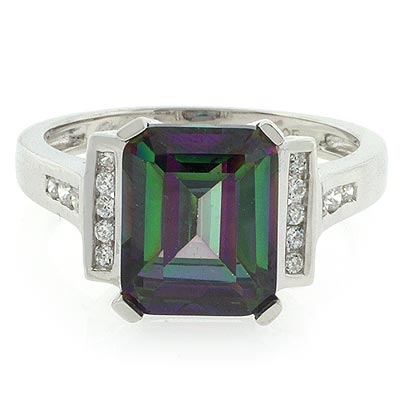 Mystic cut Emerald topaz rings pictures forecasting to wear in winter in 2019 Mystic cut Emerald topaz rings pictures recommend to wear for winter in 2019