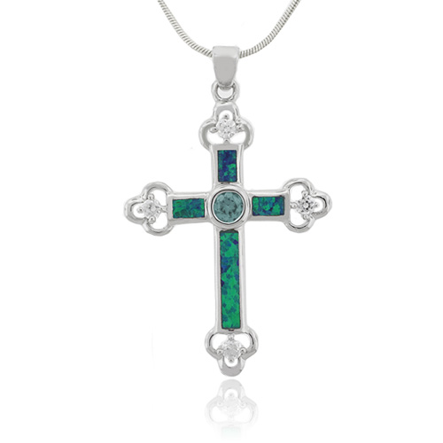 Alexandrite cross deals necklace