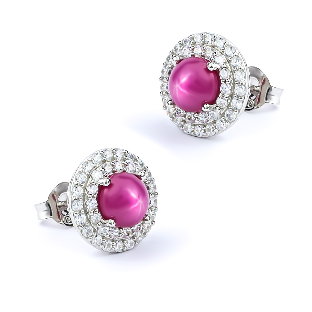 Buy GemsMart Manikya Jewellery Earrings Delightful Best Yaqut Stone  Original Certified IGL Lab Examine So Precious & Beautiful Kan Ke Kundal  Gold 18Kt Pure Gold Metal Made कान की इयररिंग टॉप्स at