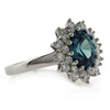 Changing Color Gemstone Silver Ring