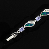 Australian Opal with Tanzanite Bracelet