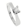 0.38 ct tw Diamond Engagement Ring Setting in 18K White Gold