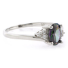 Solitaire Oval Cut Mystic Topaz Sterling Silver Ring