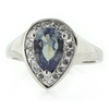 Alexandrite Sterling Silver Ring Pinkish Color Change