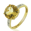 10K Yellow Gold Natural Citrine Ring