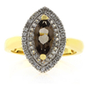 Marquise Cut Smoked Topaz Sterling Silver Ring