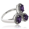 3 Color Change Alexandrite .925 Silver Ring