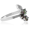 Butterfly Cut Mystic Topaz Sterling Silver Ring