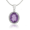 Oval Cut Color Change Corundum Alexandrite Pendant