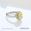 Oval Cut Citrine Silver Ring