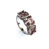 8 mm Big Sterling Silver Princess Cut Alexandrite Ring