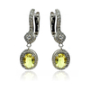 Yellow Alexandrite Sterling Silver Pendant Earrings Set