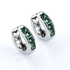 Alexandrite Silver Hoops
