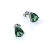 Alexandrite Pear Cut Stud Silver Earrings