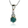 Silver Alexandrite Earrings and Pendant Set