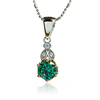 Silver Alexandrite Earrings and Pendant Set
