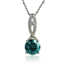 Silver Brilliant Cut Alexandrite Set Earrings Pendant