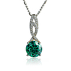 Silver Brilliant Cut Alexandrite Set Earrings Pendant