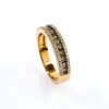 0.76 CTW 14K Yellow Gold Chocolate and White Diamonds Ring