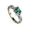 Sterling Silver 6 mm Alexandrite Color Changing Ring