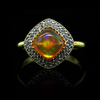 1.5ct Mexican Fire Opal Ring