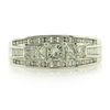 18K White Gold Diamond Engagement Ring