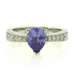 Tanzanite Ring In Sterling Silver