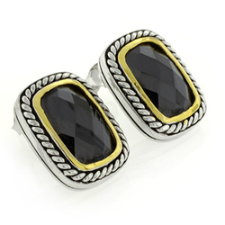 Designer Inspired Onyx Earrings