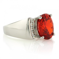 Big Fire Cherry Opal Ring