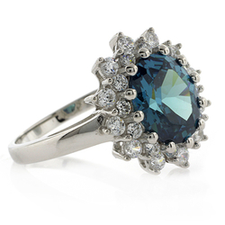 Alexandrite (Changing Color Gemstone) Silver Ring