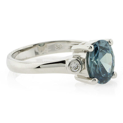 Sterling Silver Solitaire Alexandrite Ring