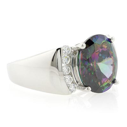 Caribbean Topaz Sterling Silver Ring