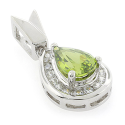 Peridot Slide Necklace