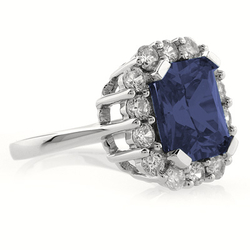 Tanzanite Silver Ring