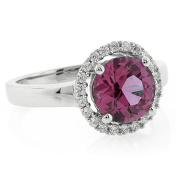 Alexandrite Round Cut Ring Changing Color Stone