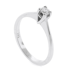 0.13 ct tw Diamond Ring Setting in 18K White Gold