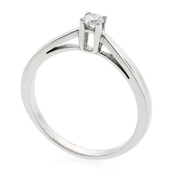 0.12 ct tw Diamond Engagement Ring Setting in 18K White Gold