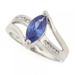Tanzanite Silver Ring