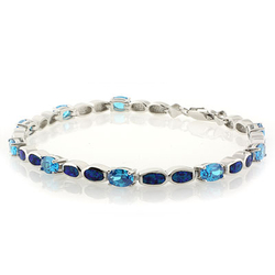 Sterling Silver .925 Opal Bracelet