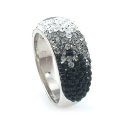 Swarovski Crystals Silver Ring