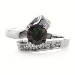 Mystic Sterling Silver Topaz Ring